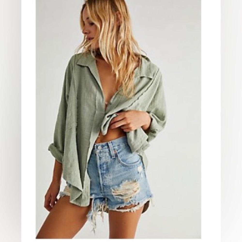 Levi's 501 High Rise Denim Shorts, size 28, color fault line